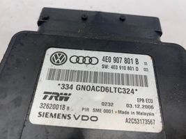 Audi A8 S8 D3 4E Käsijarrun ohjainlaite 4E0907801B