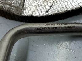 Volkswagen Jetta VI Turbo turbocharger oiling pipe/hose 06K145778AB