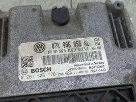 Volkswagen PASSAT B7 USA Moottorinohjausyksikön sarja ja lukkosarja 07K906055AL