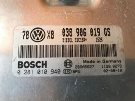 Volkswagen PASSAT B5.5 Sterownik / Moduł ECU 038906019GS