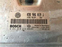 Volkswagen Sharan Sterownik / Moduł ECU 038906019J