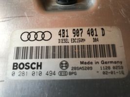 Audi A6 S6 C5 4B Moottorin ohjainlaite/moduuli 4B1907401D