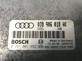 Audi A3 S3 8L Moottorin ohjainlaite/moduuli 038906018AK