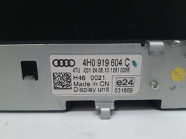 Audi A8 S8 D4 4H Monitori/näyttö/pieni näyttö 4H0919604C