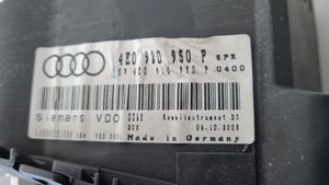 Audi A8 S8 D3 4E Geschwindigkeitsmesser Cockpit 4E0920950P