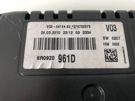 Volkswagen Polo V 6R Compteur de vitesse tableau de bord 6R0920961D