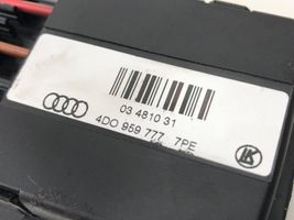 Audi A8 S8 D2 4D Interruttore di controllo del sedile 4D0959777