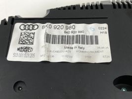 Audi A4 S4 B8 8K Compteur de vitesse tableau de bord 8K0920980