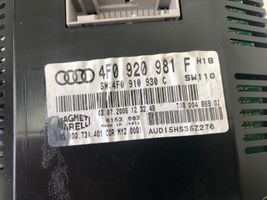 Audi A6 S6 C6 4F Tachimetro (quadro strumenti) 4F0920981F