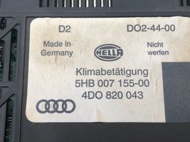 Audi A8 S8 D2 4D Oro kondicionieriaus/ klimato/ pečiuko valdymo blokas (salone) 4D0820043