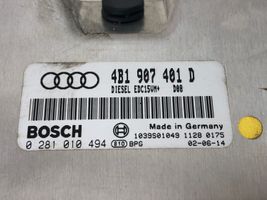 Audi A6 S6 C5 4B Centralina/modulo del motore 4B1907401D