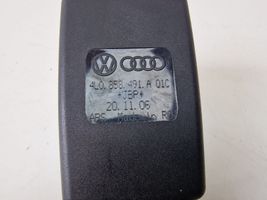 Audi Q7 4L Fibbia della cintura di sicurezza posteriore 4L0858491A