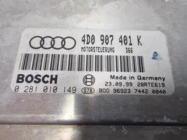 Audi A8 S8 D2 4D Calculateur moteur ECU 4D0907401K