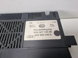 Audi A8 S8 D2 4D Climate control unit 4D0820043K