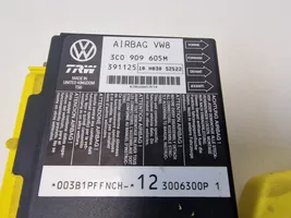 Volkswagen PASSAT B6 Turvatyynyn ohjainlaite/moduuli 3C0909605M