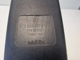 Volkswagen PASSAT B6 Klamra środkowego pasa bezpieczeństwa fotela tylnego 3C0857739B