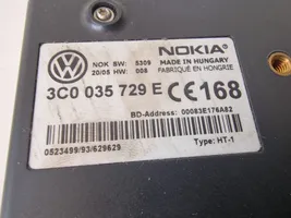 Volkswagen PASSAT B6 Puhelimen käyttöyksikkö/-moduuli 3C0035729E