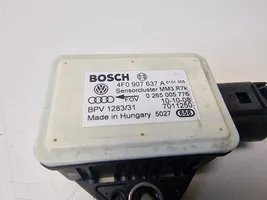 Audi A6 S6 C6 4F ESP (elektroniskās stabilitātes programmas) sensors (paātrinājuma sensors) 4F0907637A