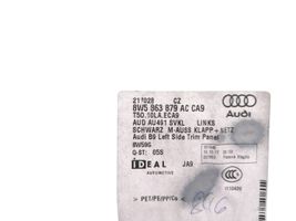 Audi A4 S4 B9 Apatinis, bagažinės šono, apdailos skydas 8W5863879AC