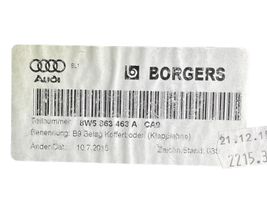 Audi A4 S4 B9 Doublure de coffre arrière, tapis de sol 8W5863463A