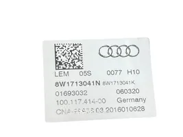 Audi A5 Lewarek zmiany biegów / górny 8W1713041N