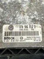 Volkswagen Phaeton Unité de commande, module ECU de moteur 070906016B