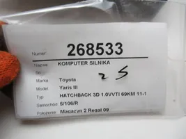 Toyota Yaris Komputer / Sterownik ECU silnika 0261S07104