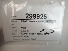 Opel Astra K Heater blower radiator 13514601