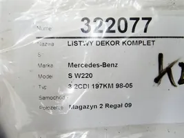 Mercedes-Benz S W220 Prietaisų skydelio apdaila 