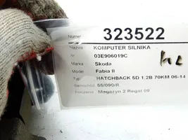 Skoda Fabia Mk1 (6Y) Komputer / Sterownik ECU silnika 03E906019C