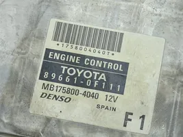 Toyota Corolla E120 E130 Komputer / Sterownik ECU silnika 89661-0F111