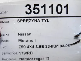 Nissan Murano Z50 Molla elicoidale posteriore 