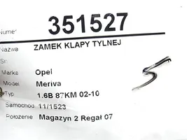 Opel Meriva A Serrure de hayon 