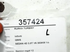 Infiniti Q50 Manguera/tubo de aceite del turbocompresor turbo 