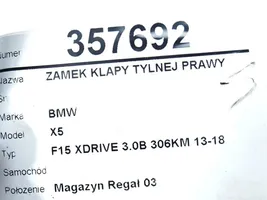 BMW X5 F15 Takaluukun ulkopuolinen lukko 