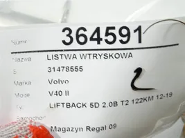 Volvo V40 Tubo principal de alimentación del combustible 31478555