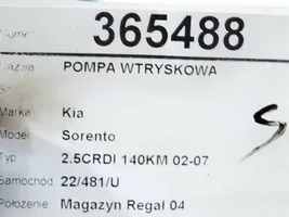 KIA Sorento Pompa wtryskowa wysokiego ciśnienia 