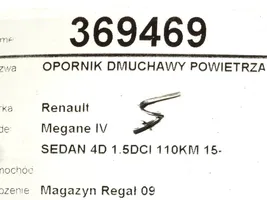 Renault Megane IV Résistance moteur de ventilateur de chauffage T954061-B
