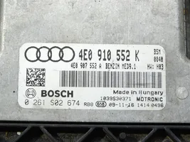 Audi A8 S8 D3 4E Unité de commande, module ECU de moteur 4E0910552K
