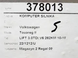 Volkswagen Touareg II Unité de commande, module ECU de moteur 7P1907401F