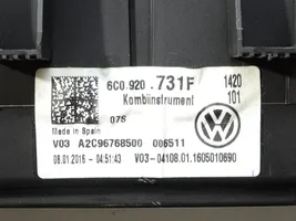 Volkswagen Polo V 6R Spidometras (prietaisų skydelis) 6C0920731F