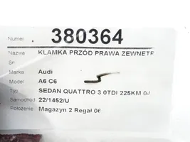 Audi A6 S6 C6 4F Klamka zewnętrzna drzwi przednich 4F0837886