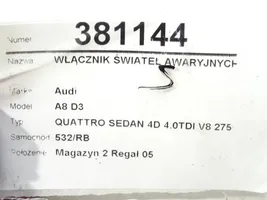 Audi A8 S8 D3 4E Avarinių žibintų jungtukas 4E1927137AE