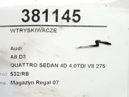 Audi A8 S8 D3 4E Kit d'injecteurs de carburant 0445110158