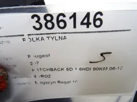 Peugeot 207 Półka tylna bagażnika 