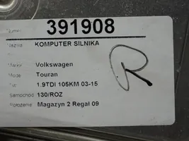 Volkswagen Touran I Komputer / Sterownik ECU silnika 03G906021DM