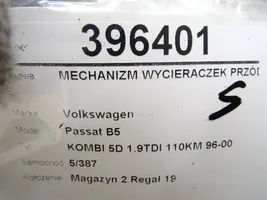 Volkswagen PASSAT B5 Etupyyhkimen vivusto ja moottori 