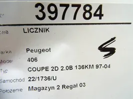 Peugeot 406 Tachimetro (quadro strumenti) 87001369