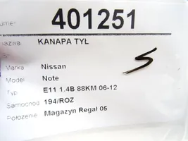 Nissan Note (E11) Kanapa tylna / Fotel drugiego rzędu 