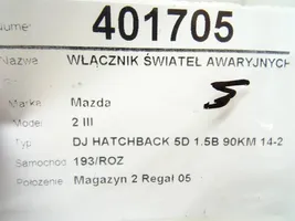 Mazda 2 Przycisk świateł awaryjnych DA6A664H0